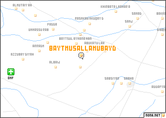 map of Bayt Musallam ‘Ubayd