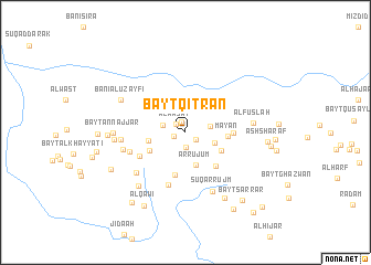 map of Bayt Qiţrān