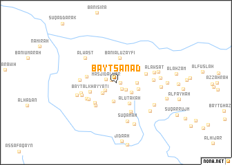 map of Bayt Sanad