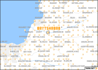 map of Bayt Shabāb