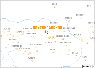 map of Bayt Shadhdhān