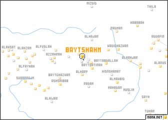 map of Bayt Shahm