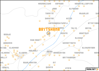 map of Bayt Shāmā