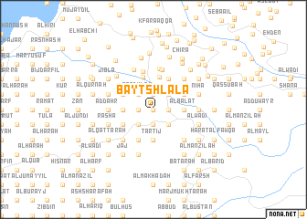 map of Bayt Shlālā