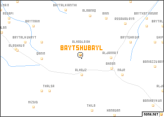 map of Bayt Shubayl