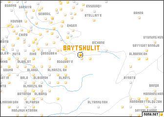 map of Bayt Shūlīţ