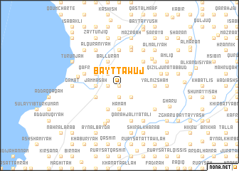 map of Bayt Tāwūj