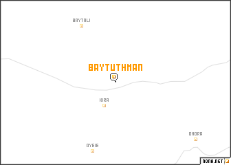 map of Bayt ‘Uthmān