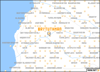 map of Bayt ‘Uthmān