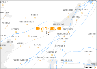 map of Baytykurgan