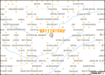 map of Bayt Zaynah