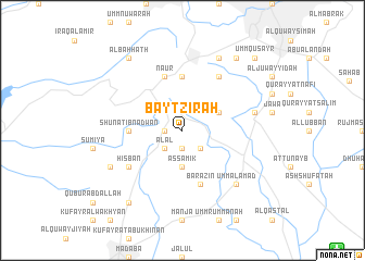 map of Bayt Zir‘ah