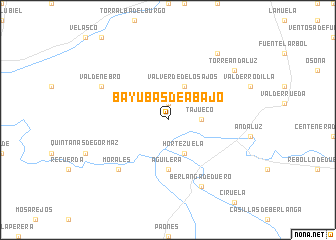 map of Bayubas de Abajo