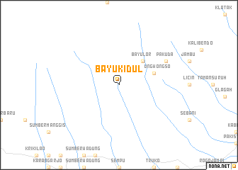 map of Bayu-kidul