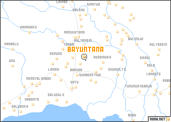 map of Bayuntana