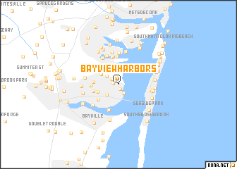 map of Bayview Harbors