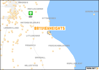 map of Bay View Heights
