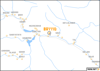 map of Bayyiḑ