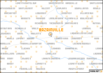 map of Bazainville