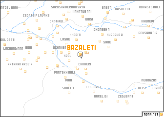 map of Bazaletʼi