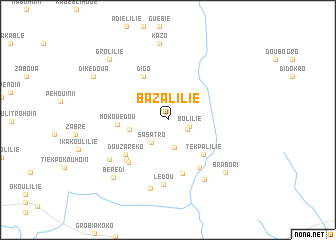 map of Bazalilié