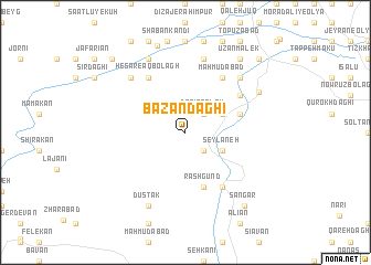 map of Bāzān Dāghī