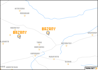map of Bazany