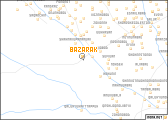 map of Bāzārak