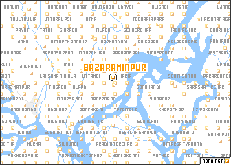 map of Bāzār Āminpur