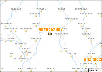 map of Bazardzhay