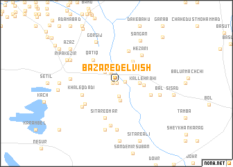 map of Bāzār-e Delvīsh