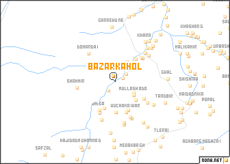 map of Bāzār Kāhol