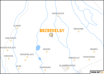 map of Bazarkelʼdy