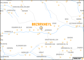 map of Bāzār Kheyl