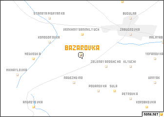 map of Bazarovka