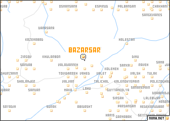 map of Bāzār Sar