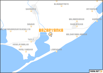 map of Bazaryanka