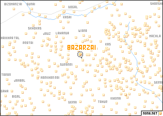 map of Bāzārzai