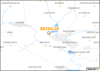 map of Bazavluk