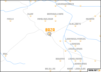 map of Baza