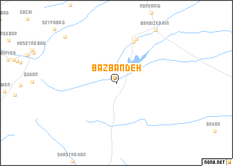 map of Bāzbān Deh