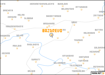 map of Bazdrëvo