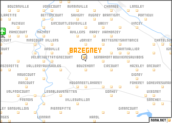 map of Bazegney