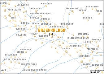 map of Bāzeh Kalāgh