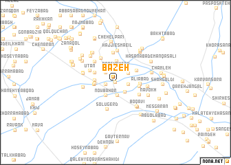 map of Bāzeh