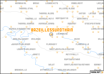 map of Bazeilles-sur-Othain