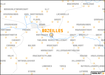 map of Bazeilles