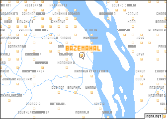 map of Bāzemahāl