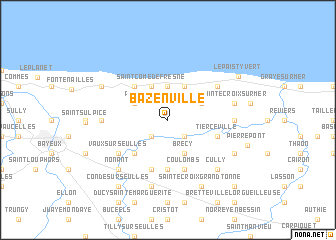 map of Bazenville