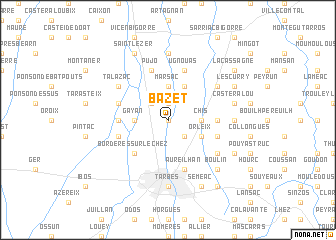 map of Bazet